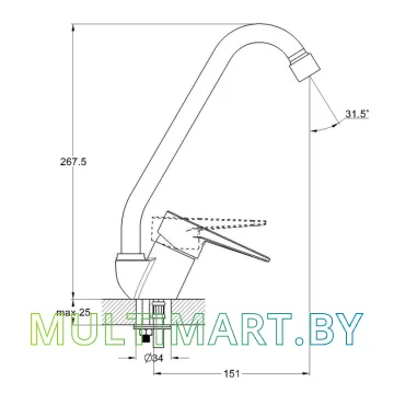 Смеситель Econoce EC0642 картинка 2